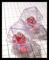 Dice : Dice - 20D - Clear Double 20d with Red 20d Inside Ebay 2009